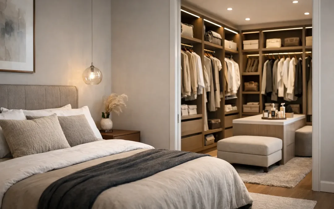 Idei amenajare dormitor cu dressing reușit