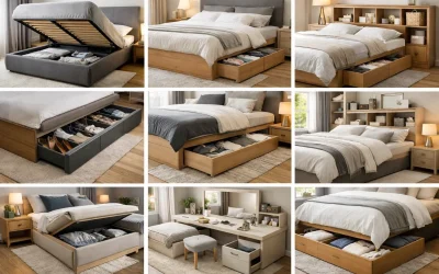 8 exemple mobilier dormitor cu depozitare
