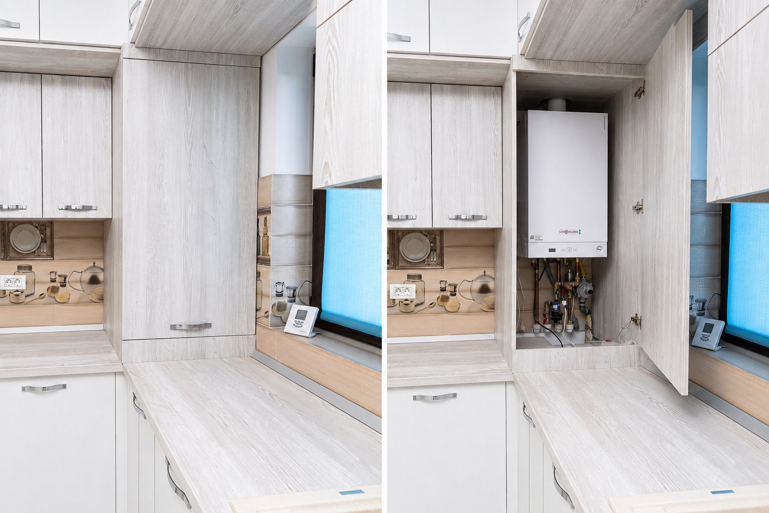 Centrala termică în bucătărie: cum o ascundem în mobilier fără să blocăm ventilația